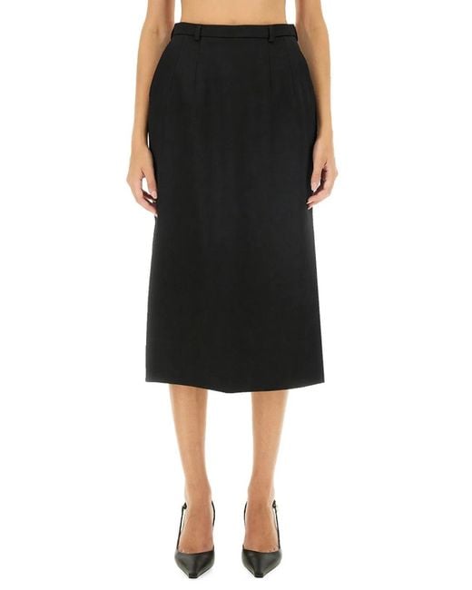 Dolce & Gabbana Black Dolce & Gabbana Longuette Skirt