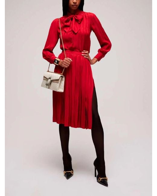 Gucci Red Skirt