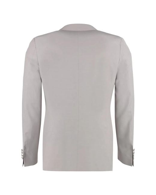 Canali Gray Wool Two-Pieces Suit for men