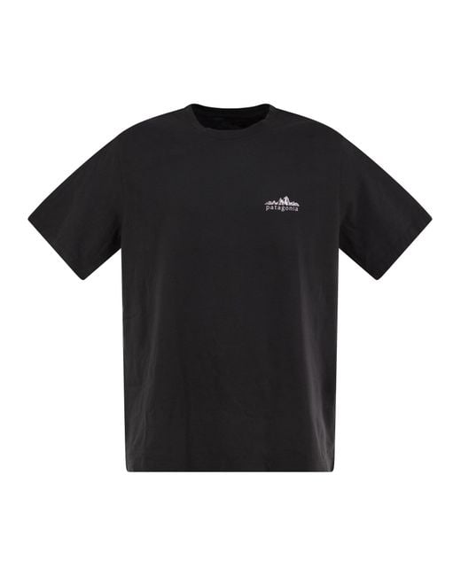 Patagonia Black Organic Cotton Graphic T-Shirt for men