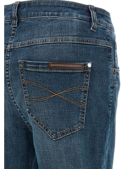 Brunello Cucinelli Blue 'Monile' Jeans