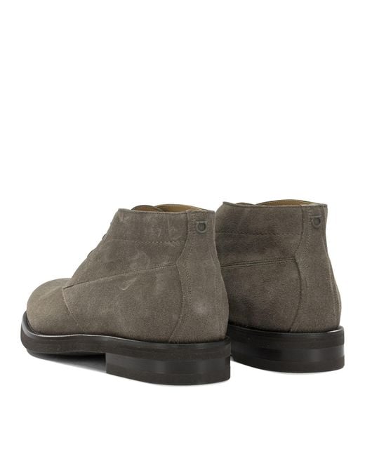 Ferragamo Brown "Settimo" Lace-Up Ankle Boots for men