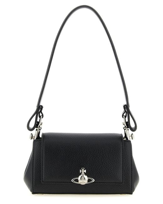 Vivienne Westwood Black 'Hazel' Small Shoulder Bag