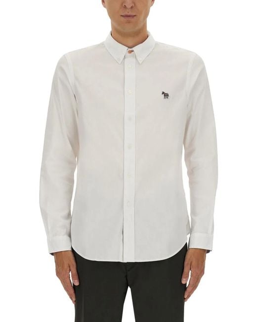 Paul Smith White Ps Paul Smith Organic Cotton Shirts for men
