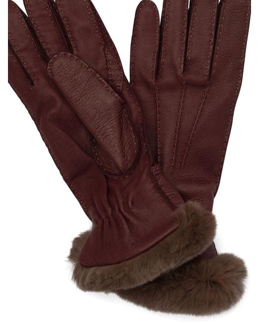 Restelli Purple "85" Leather Gloves