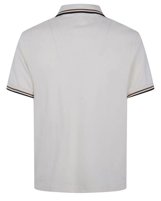 Fred Perry White Polo Con Logo for men