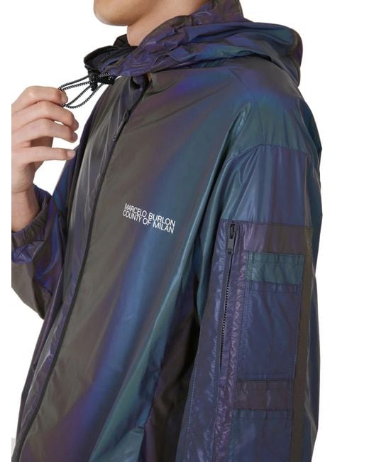 Marcelo Burlon Blue Wind Jacket for men