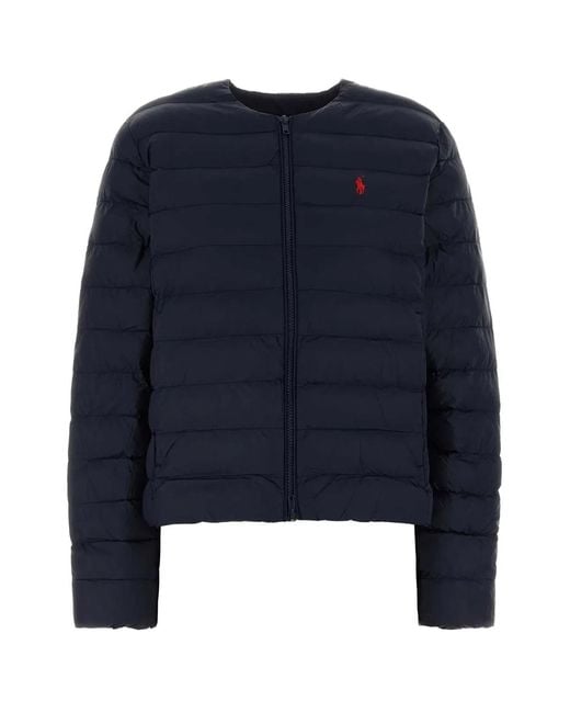 Polo Ralph Lauren Blue Woven-Puffer-Jacket