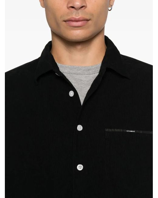 C P Company Black C.P.Company Buttoned Shirt for men