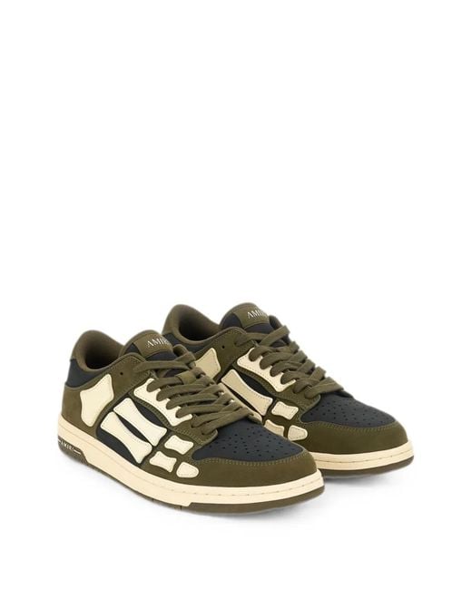 Amiri Green Skel Top Low Trainers – – Leather – for men