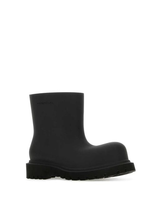 Balenciaga Black Eva Steroid Ankle Boots