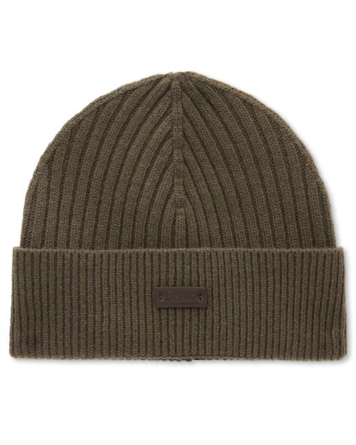 Herno Brown Knit Hat for men