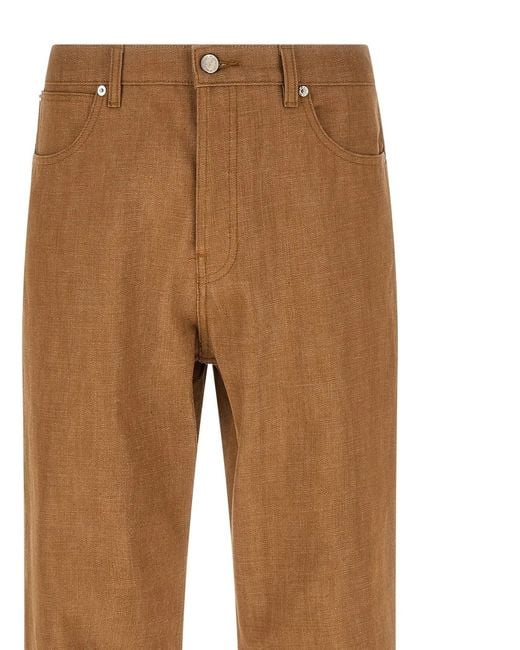 A.P.C. Brown Mid Rise Jeans for men
