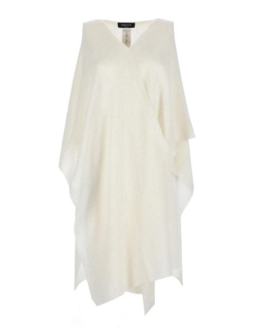 Fabiana Filippi White Sequined Cape