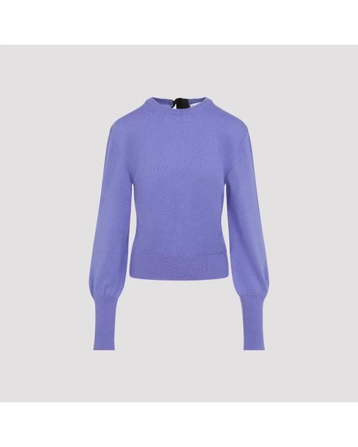 Lanvin Purple Gros Grain Detail Jumper