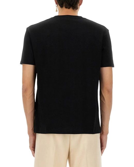 Valentino Black Cotton T-Shirts for men