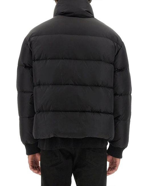 DSquared² Black Down Jacket With Logo for men