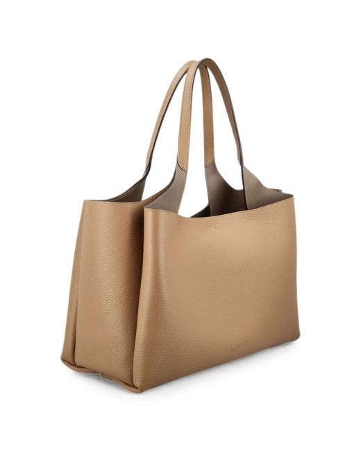 Tod's Natural T Timeless Medium Leather Tote