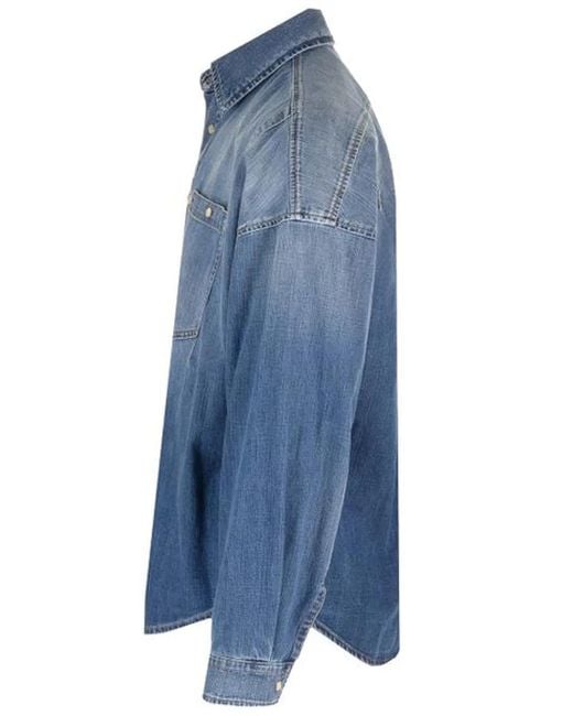 McQueen Blue Denim Shirt for men
