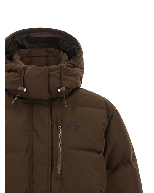 Polo Ralph Lauren Brown 'Carly' Down Jacket