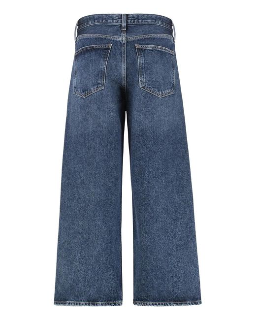 Agolde Blue Arc Cropped Jeans