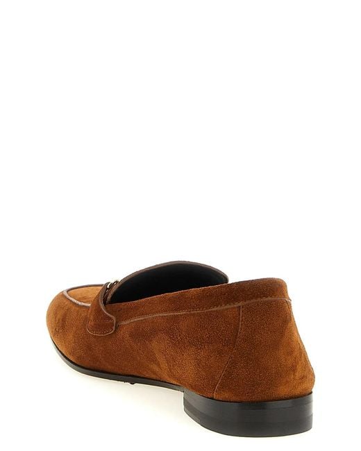 Versace Brown 'Medusa' Slippers