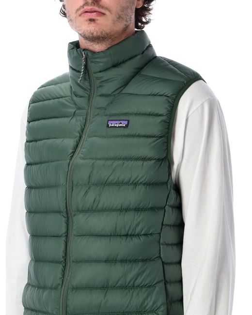 Patagonia Green Down Sweater Padded Vest for men