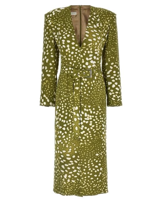 Dries Van Noten Green 'Dohana' Dress