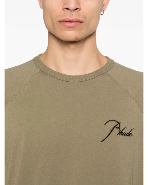 Rhude Natural Classique Raglan Tee for men