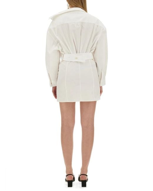 Jacquemus White Mini Dress