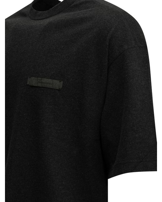 Jacquemus Black "Ruban" Crew-Neck T-Shirt for men