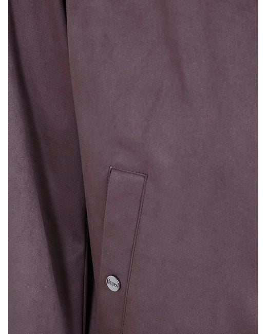 Herno Purple Bomber Jacket for men