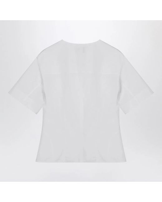 McQueen White Corset Shirt