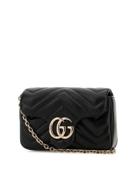 Gucci Black Mini Bag With Removable Shoulder