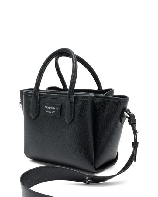 Emporio Armani Black Small Shopping Bag