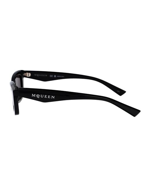 McQueen Black Injectate Sunglasses