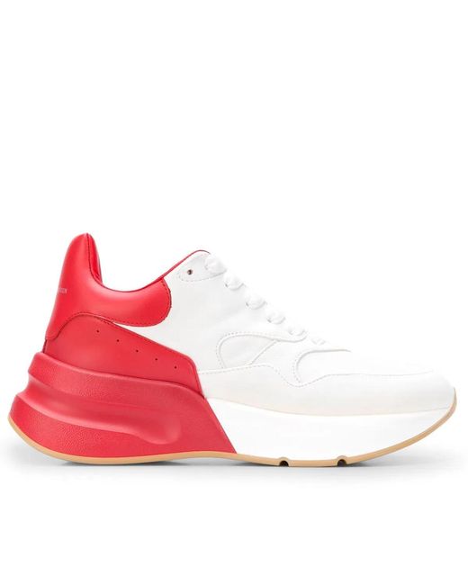 McQueen Red Oversized Runner Sneakers for men