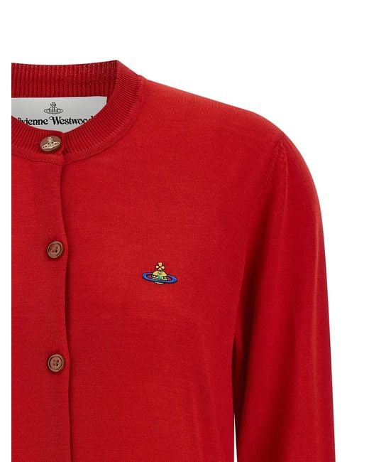 Vivienne Westwood Red 'Bea' Cardigan