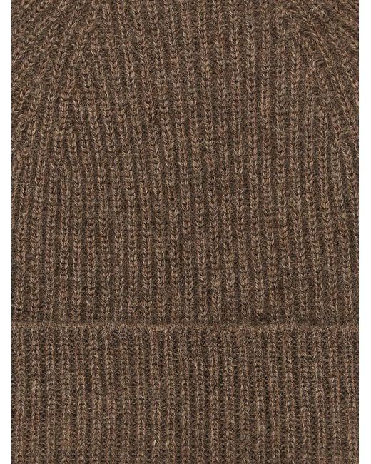 Ballantyne Brown Cashmere Beanie for men