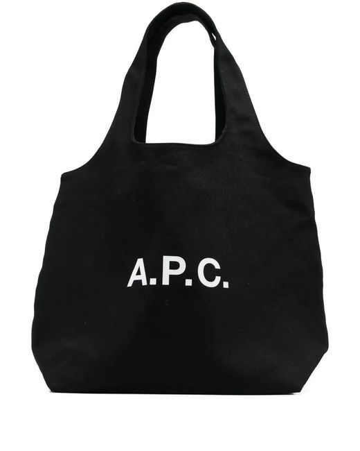 A.P.C. Black Tote Ninon