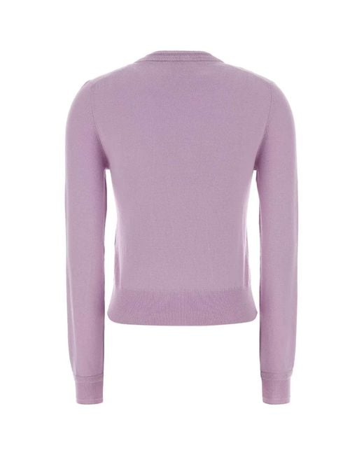 Jil Sander Purple Cn Ls Jumper