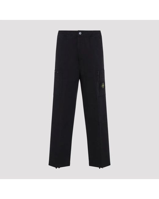 Stone Island Black 3100015 Organic Cotton Ripstop for men
