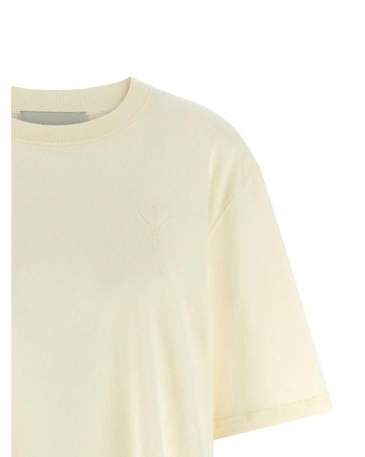 AMI Natural 'Ami De Coeur' T-Shirt