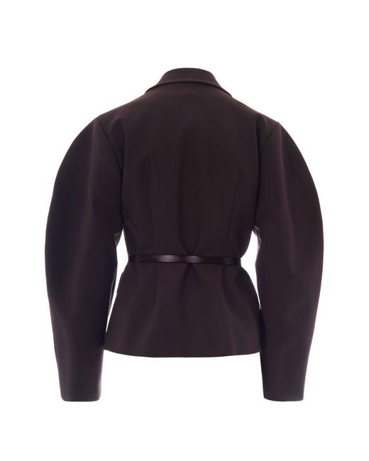 P.A.R.O.S.H. Blue Virgin Wool Elastane Jacket