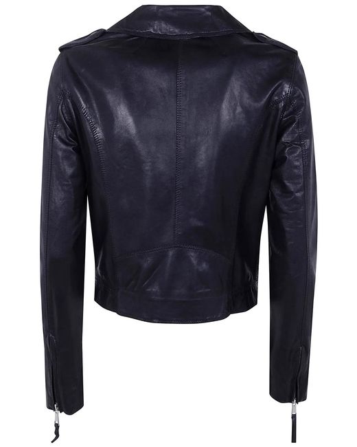 The Jackie Leathers Blue "Ciclone" Jacket