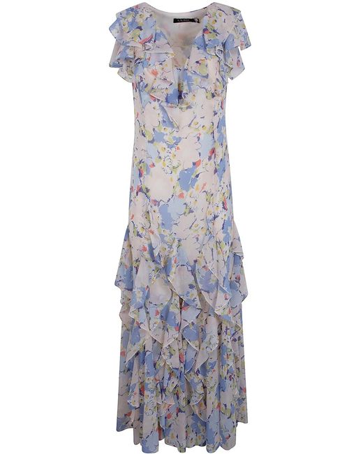 Ralph Lauren Blue Woven Dress
