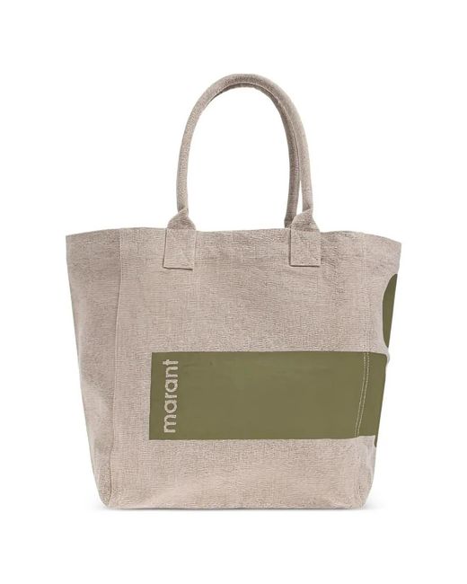 Isabel Marant Gray Moss Cotton Handbag