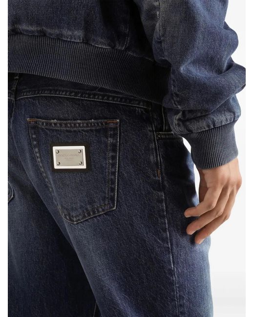 Dolce & Gabbana Blue Dolce & Gabbana Regular Fit Jeans for men
