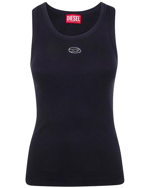 DIESEL Black Cotton Elastane T-Shirt