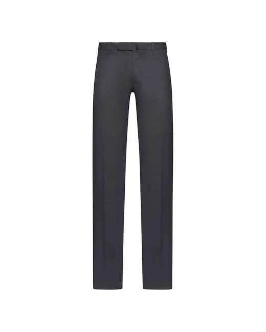 Incotex Blue Classic Chino Trousers for men